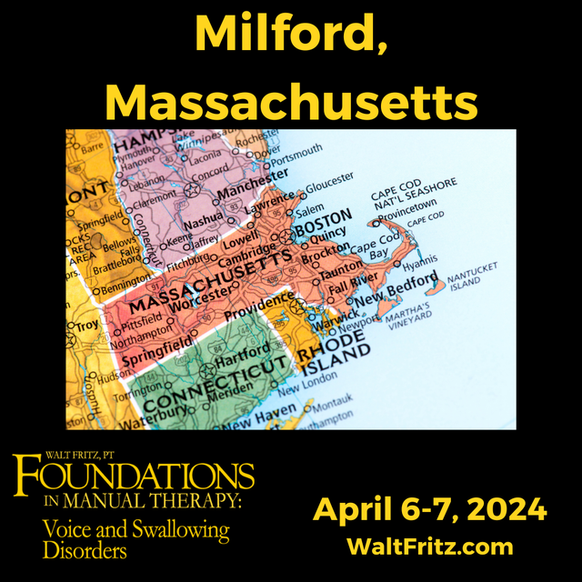 Milford, Massachusetts. April 67, 2024. Foundations in Manual Therapy